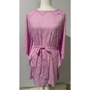 Coolibar pink tunic Sun protection cover up M